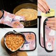 thumbnail image 5 of Yayeee Oven Mitts and Pot Holder Set of 4 Heat Resistant Kitchen Gloves Baking Hot Pad, Cartoon Halloween Ghosts, 5 of 5