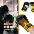 thumbnail image 2 of 10 oz Boxing Gloves for Men, Youth, and Women, Yellow Boxing Gloves Punching Bag Gloves 10oz Ounce for KickBoxing, MMA, Muay Thai, Training, Sparing, Bagwork with Wrist Wrap, 2 of 7