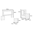 thumbnail image 5 of Recamara King Size Toscana 5 Piezas Kessa Muebles Nogal 200 x 150 x 10 cm, 5 of 5