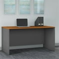 thumbnail image 2 of Scranton & Co 60" Contemporary Engineered Wood Office Desk in Cherry/Gray, 2 of 7