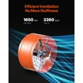 thumbnail image 3 of 15 Inch Gable Mount Fan 1650 CFM Attic Exhaust Fan with Adjustable Thermostat, 3 of 7