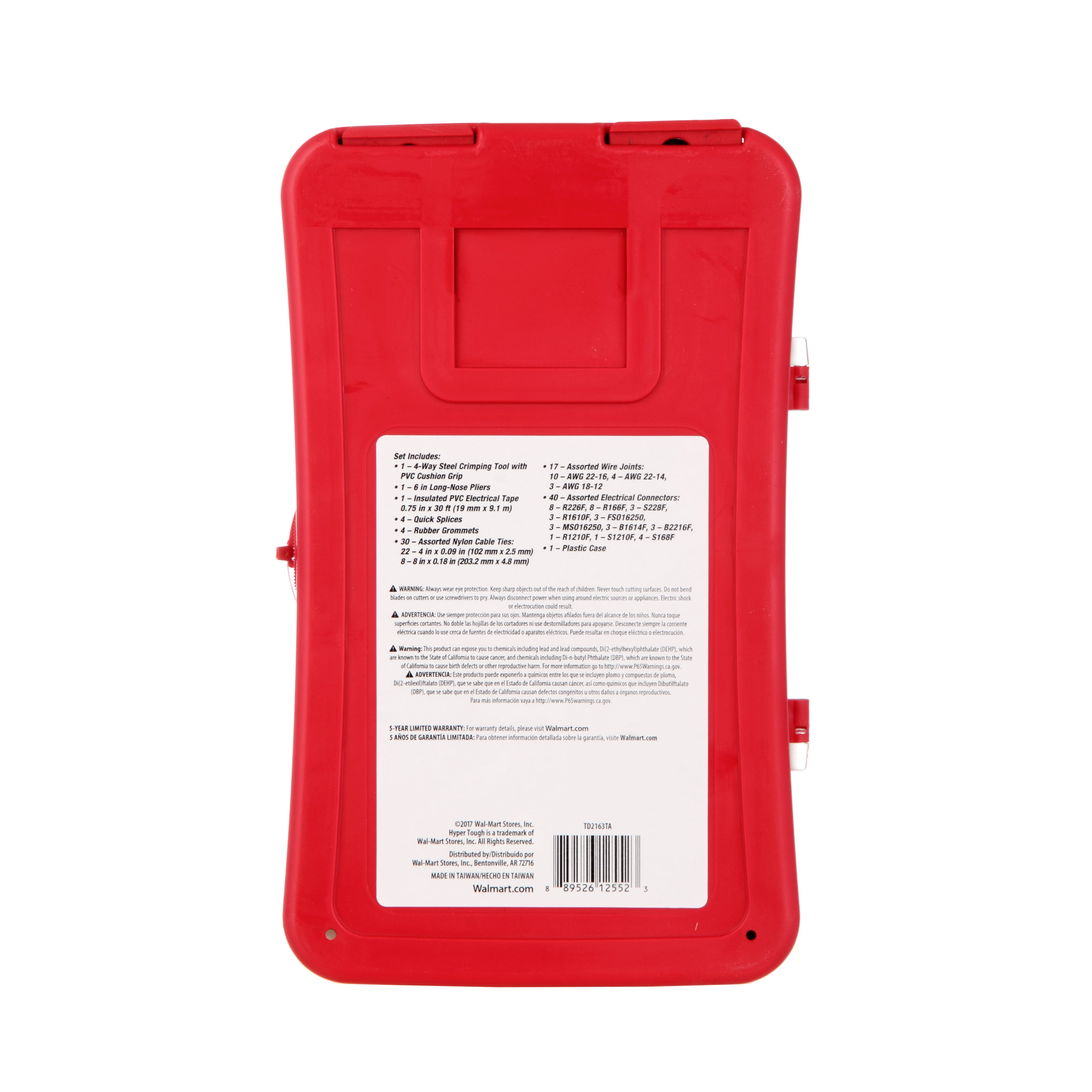 Hyper Tough 99-Pieces Electrical Repair Tool Set with Storage Case TD2163TA, Condition New
