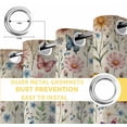 thumbnail image 6 of Pink Spring Floral Blackout Curtains for Bedroom/Living Room, Thermal Insulated Kitchen Curtains, Elegant Pastoral Flowers Butterflies Vintage Grommet Darkening Window Treatment Drapes 52"x72"x2, 6 of 8