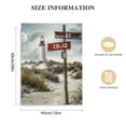 thumbnail image 2 of Nawypu Canvas Crossroads Street Sign Wall Art Red Lighthouse and Windy Dunes Grass Landscape Artwork Multi Name Poster Framed Gifts for Home Decor, 2 of 5