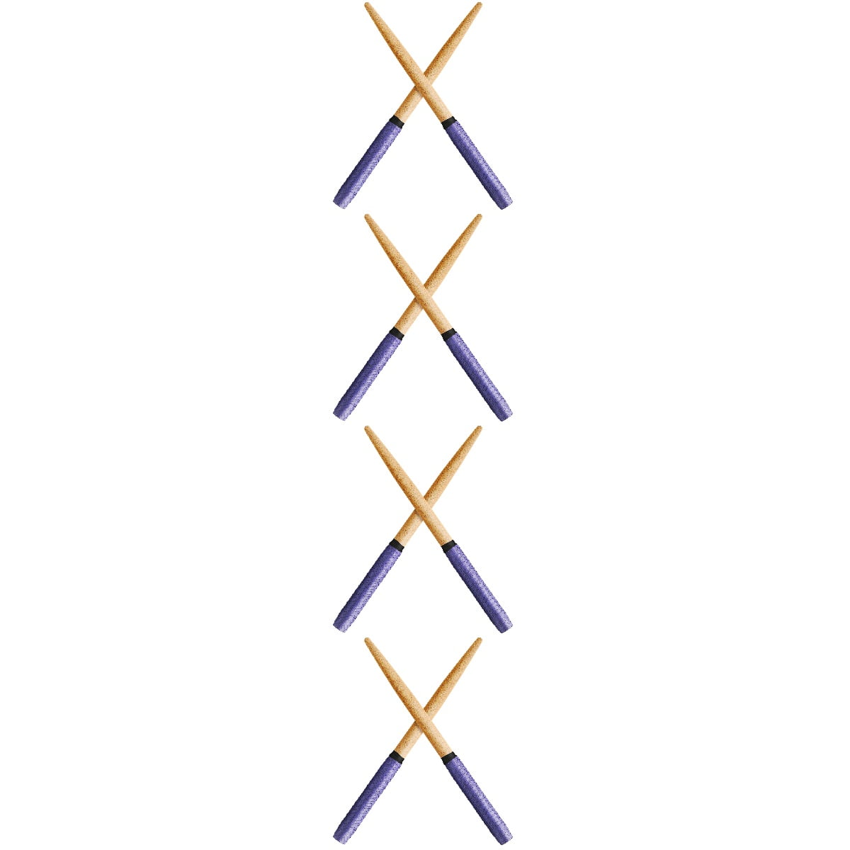 Hemoton 4 Pairs Drumsticks Portable Drum Sticks Lightweight Sticks for Drum