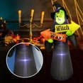 thumbnail image 3 of Bruja inflable de Halloween Yuyangstore Decoración de patio de vacaciones, 3 of 8