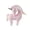 Pink, variant on Ceramic Unicorn With Rainbow Hair Coin Bank, 9-Inch