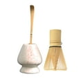 thumbnail image 4 of 3x Traditional Matcha Ceremony Set with Tea Spoon,Handmade Bamboo Matcha Whisk and Bowl for Matcha Ceremony,Beginner Best Gift White, 4 of 7