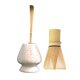 thumbnail image 5 of Juego de Matcha japonés de té Matcha Juego de 3 que incluye Matcha, cuchara tradicional, cuchara de té y de cerámica Blanco BLESIY batidor de matcha, 5 of 8
