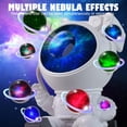 thumbnail image 2 of KANCOKIT Astronaut Galaxy Star Projector Night Light, 360° Space Man Lunar Rover Buddy Starry Nebula Ceiling Projector Lamp for Kid Adult Room Decor Halloween Christmas Gifts, 2 of 7
