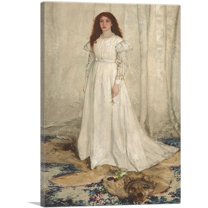 ARTCANVAS The White Girl 1862 Canvas Art Print by James Abbott McNeill Whistler - Size: 40" x 26" (0.75" Deep)