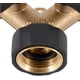 thumbnail image 4 of Grifo doble para lavadora, divisor de grifo de manguera de jardín en Y de 2 vías para mangueras de suministro de 3/4", grifo doble de latón resistente para exteriores, 4 of 5