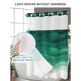 thumbnail image 4 of No Hook Cloth Fabric Shower Curtain with Snap in Liner, Sage Green Waves Waterproof Shower Curtains Set with See Through Top Window, Ombre Coastal Ocean Water Abstract Bath Curtains Shower 54"x78", 4 of 6