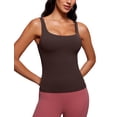 thumbnail image 1 of Top de Mujer CRZ YOGA Butterluxe con Sostén Incorporado Marrón XL, 1 of 4