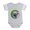 Heather Gray, variant on CafePress - Puggle - Cute Infant Baby Football Bodysuit