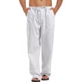 thumbnail image 1 of Pantalones De Algodón Y Lino Para Hombre, Playa, Yoga, 1 of 7