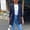 Navy, variant on Suits Womens Blazer Womens Pocket Office Blazer Draped Front Cardigan Jacket Work Suit Blazers For Women Navy 2Xl