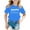 Dark Blue, variant on LUOGENLI T Shirt for Girls Fashion Children Kids Boys Girls Summer Short Sleeve Letter Printed Shirt Blouse Top Casual Tc Clothes Pencil Shirts for Girls Knee Length 5-6 Years