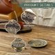 thumbnail image 5 of Quemador de incienso de bronce Bewildely con 9 ranuras, 5 of 6