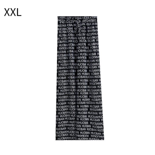 Pantalones anchos Mujer Pantalones casuales con letras Pantalones largos sueltos de cintura alta, XXL Inevent AP001545-04B