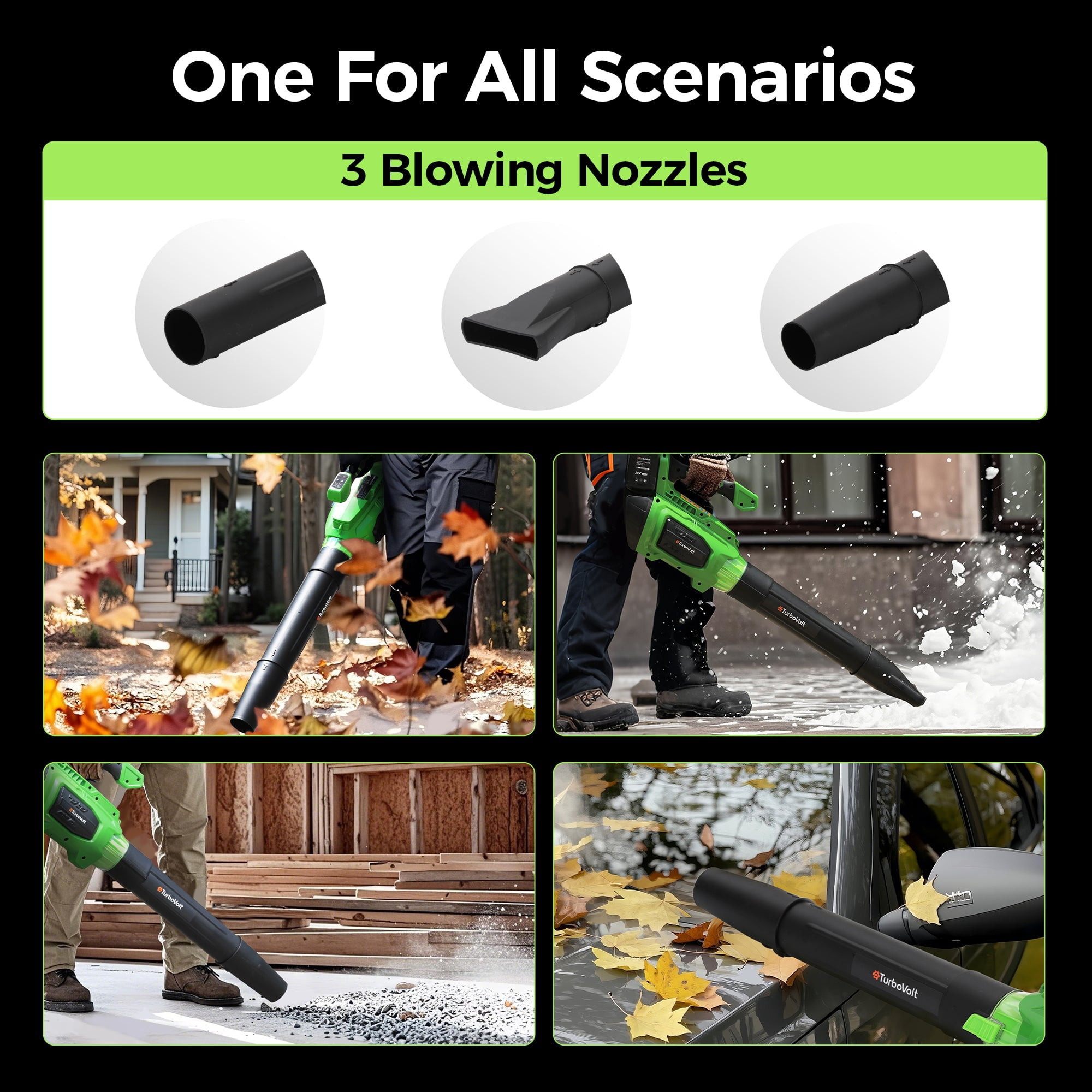 MF Studio 40V Cordless Leaf Blower, 620CFM 150MPH Electric Blower with Brushless Motor for Patio Cleaning & Lawn Care, Includes 2×5.0Ah Batteries and Charger