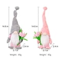 thumbnail image 5 of 2pcs Tulip Dwarf Elf Plush Stuffed Faceless Doll Spring Flower Gnome Valentine Doll Ornaments Valentine's Day Wedding Mother's Day Birthday Tulip Gnome Doll Gift, 5 of 7