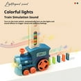 thumbnail image 4 of Automatic Domino Train Set with 60 Dominoes , Children's train toys, automatic domino train blocks stacking toys, children's domino train toys with music, Montessori toys, 4 of 6
