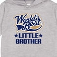 thumbnail image 3 of Inktastic Little Brother Worlds Best Toddler Hoodie, 3 of 4