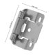 thumbnail image 2 of unbranded 2Ud Bisagras Semi Envolventes Para Puertas De Gabinete Con Mecanismo Autocierre Plata, 2 of 8
