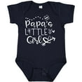 thumbnail image 3 of Inktastic Papa's Little Girl with Hearts Flower and Butterfly Girls Baby Bodysuit, 3 of 5