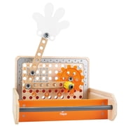 Hape: Junior Inventor: Science Experiment Toolbox - 32pc, Wooden Building Toy, 6 Experiments, Gears & Movement, STEM Mechanical Learning, Kids Ages 4+