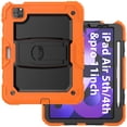 thumbnail image 2 of Shockproof Case for Apple iPad Air 11-inch 2024 iPad Pro 11 2022/2021/2020/2018 4th/ 3rd/ 2nd/1st/ iPad Air 4 5 10.9", Shoulder Strap Kids Case with Pencil Holder/Screen Protector,Orange, 2 of 8