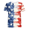 thumbnail image 4 of Independence Day Printed Mens T Shirts Patriotic Crew Neck Pullover Short Sleeve Shirts Fashion Casual Fitting Summer Tee Tops, 4 of 5