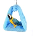 thumbnail image 2 of Gustave Winter Warm Plush Bird Nest House Hanging Hut Tent for Cage, Triangle Pet Birds Sleeping Bed for Parrots Parakeets Conures Cockatiels Lovebirds, 2 of 5