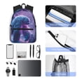 thumbnail image 4 of Easygdp Mystical White gorilla Jungle Mochila Casual para Portátil, Mochila para Escuela, Viajes, Negocios, 4 of 6