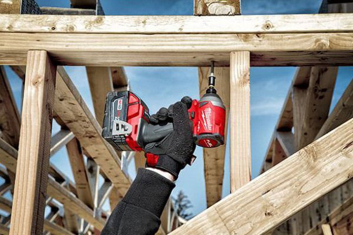 Milwaukee M18 Fuel 1/4" 18V Hex Impact Driver Kit 2853-22 with (2) 5Ah Batteries, Charger, & Carrying Case