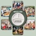 thumbnail image 6 of FPN Disposable Plates 3 Compartment 10 in, 125-Pack, Compostable, Microwave-Safe for every Events parties gathering, 6 of 7