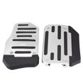 thumbnail image 1 of Cubierta antideslizante de aleación para pedal de freno, cubierta de almohadilla de acelerador para vehículos automáticos AT Car (plateado), 1 of 5