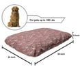 thumbnail image 2 of Ice Skates Pet Bed, Feminine Design of Tools of Outdoor Sports Activity, Chew Resistant Pad for Dogs and Cats Cushion with Removable Cover, 24" x 39", Pale Ruby Rose, by Ambesonne, 2 of 4
