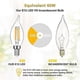 thumbnail image 2 of E12 Candelabra Led Light Bulb, Flame Tip Decorative Led Filament Candle Bulb, E12 Base, Non-dimmable, Pack Of 12, 2 of 3