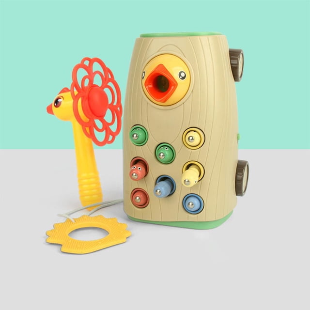 de Juguete de Alimentación de Pájaro para , lo de Bebés, Entrenamiento Montessori, Martillo para Golpear, de D , Sin luz de sonido CUTICAT Insecto captura de aves