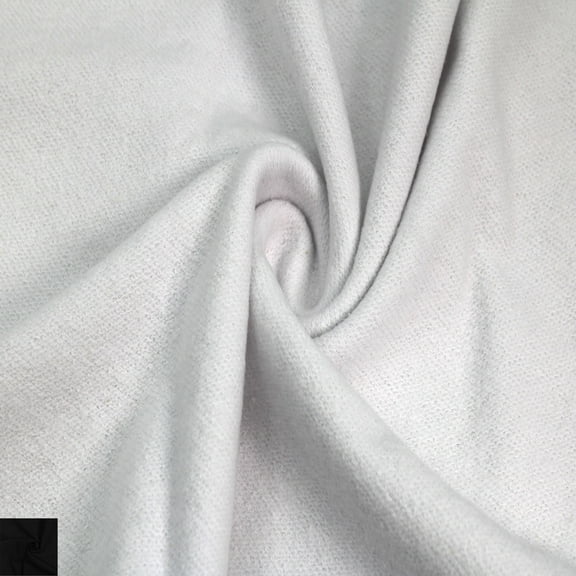 67" Wide 100% Cotton Fleece Brushed Fabric by the Yard - 270 GSM, Heavyweight, Soft & Breathable for Apparel, Blankets, Loungewear, Hoodies, Accessories & DIY- White