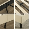 thumbnail image 3 of Zinus Ibidun 40" Upholstered Platform Bed Frame, Beige, Full, 3 of 12
