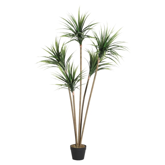 Artificial Dracaena Marginata Tree 5FT Tall – Lifelike Faux Floor Plant for Home Office Decor