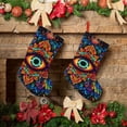 thumbnail image 6 of Goofa Vibrant Psychedelic Eye for Christmas Stockings, 18inch Xmas Hanging Stocking Decorations for Christmas Party Family Decor, 6 of 7