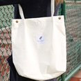 thumbnail image 3 of Bolso Tote De Pana Para Mujer Bolso De Lona Con CordónBlanco, 3 of 5