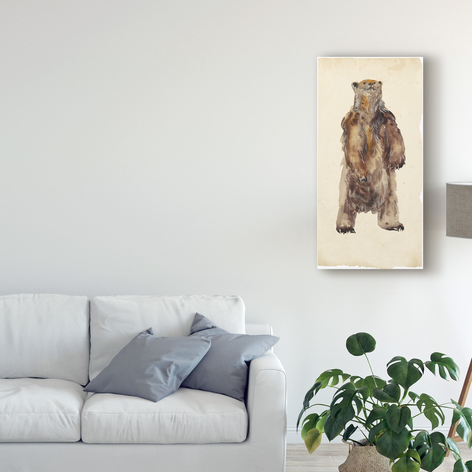 Trademark Fine Art 'Brown Bear Stare I' Canvas Art by Melissa Wang