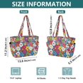 thumbnail image 4 of FORMRS Tote Bag for Women Quilted Large Capacity Travel Work Carry On Shoulder Handbag, Whimsical Floral, 4 of 7