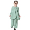 thumbnail image 5 of Vividxx Girls Abaya Dress Sets Loose Flowy Pants Outfits Sets For Everyday Wear Clothing Southeast Asian Style Comfortable Kids Outfits Sets Solid Color Toddler Classic Dailywear, 5 of 8