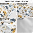 thumbnail image 4 of joogoo Boys Swim Trunks Cartoon Car Vehicle and Rainbows Beach Board Shorts Drawstring Swimsuit 3T, 4 of 6